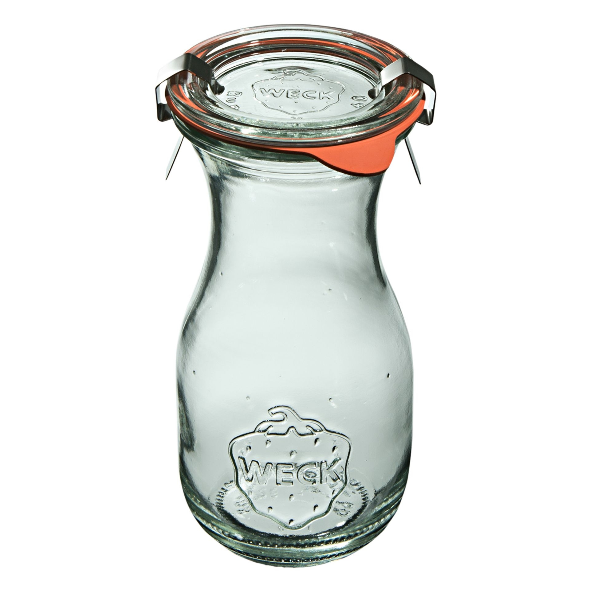       
                            Butelka z pokrywką, uszczelką i zapinkami 290 ml (6 szt.) Weck
                        