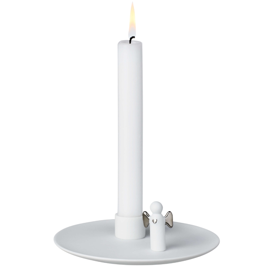 Świecznik (srebrny) Anioł Rader