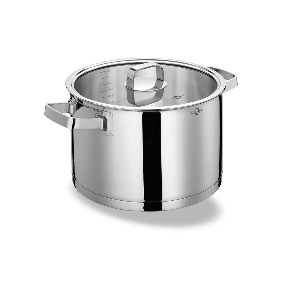       
                            Garnek z pokrywką (6,5 l) San Remo Küchenprofi
                        