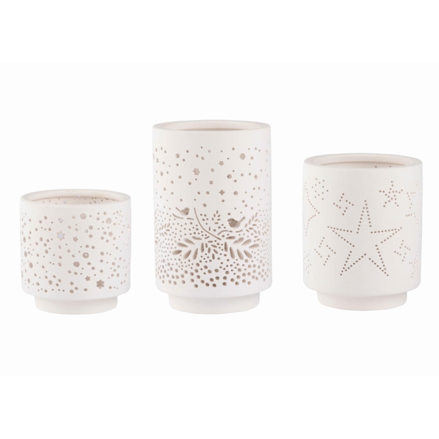 Zestaw 3 świątecznych świeczników Rader