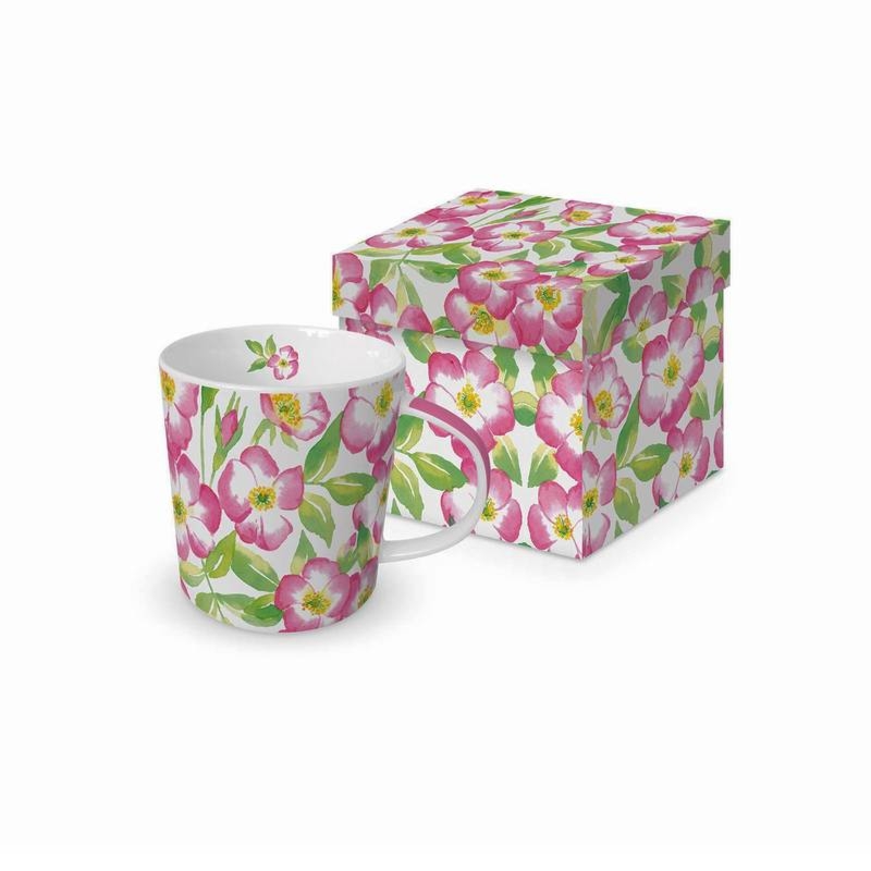 Kubek Kwiaty (350 ml) w ozdobnym pudełku PPD
