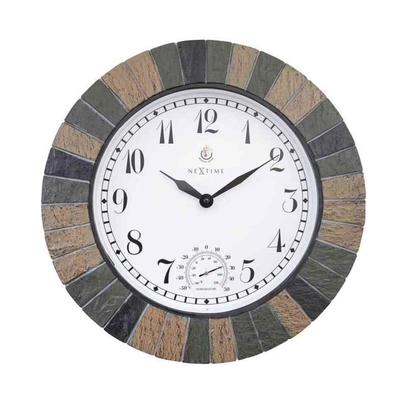       
                            Zegar ogrodowy (43 cm) + termometr Aster Nextime
                        