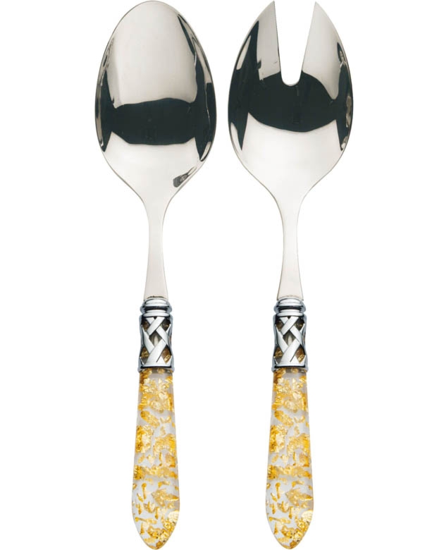 Zestaw do sałaty ze złotymi drobinkami Aladdin Bugatti