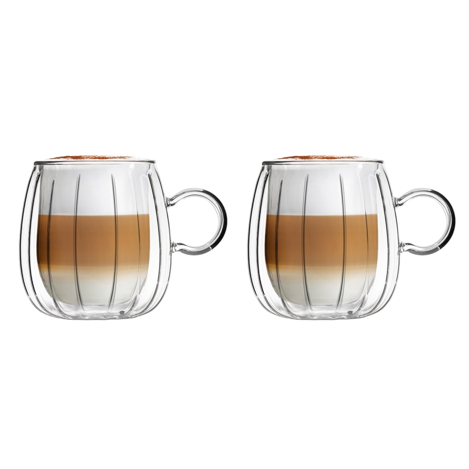       
                            Zestaw 2 szklanek z uchem z podwójnymi ściankami (250 ml) Tulip Vialli Design
                        