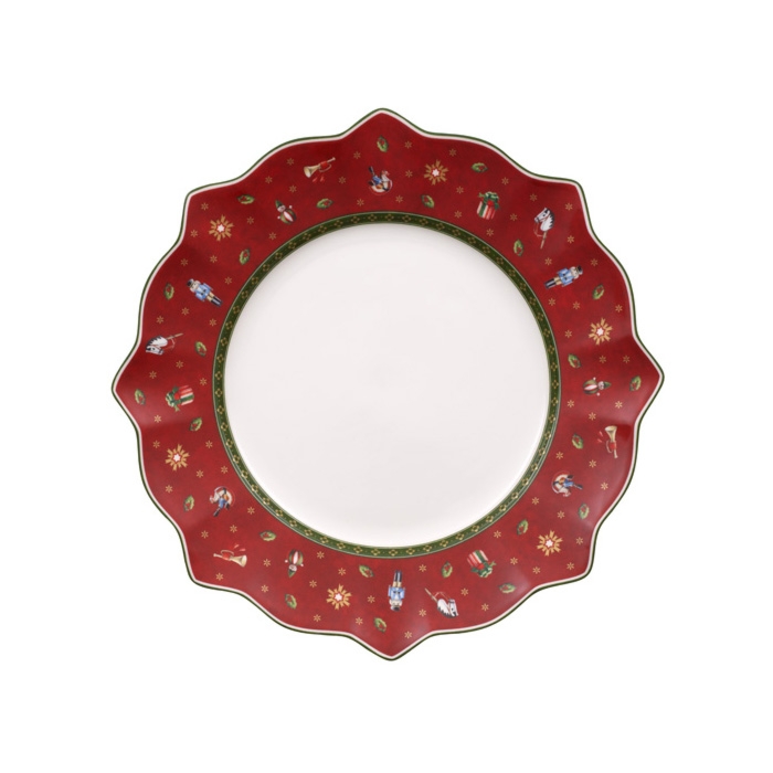 Talerz płaski (czerwony) Toy’s Delight Christmas Villeroy & Boch