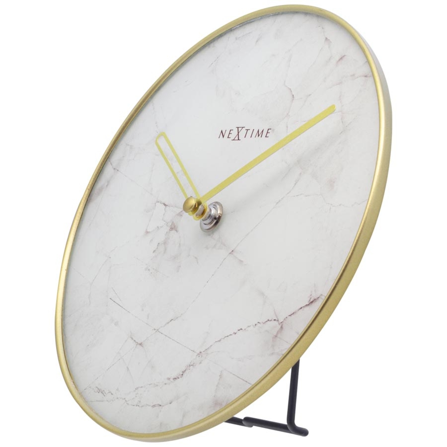Zegar stojący (biały) Marble Nextime