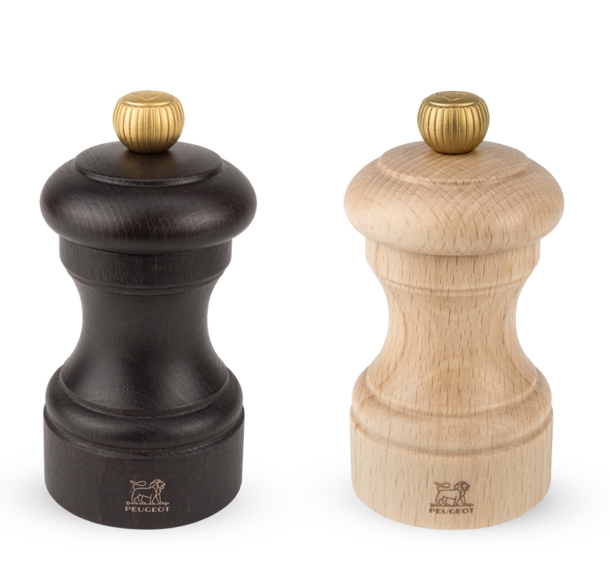       
                            Zestaw 2 młynków do soli i pieprzu Bistro (10 cm, czarny/drewno) Peugeot
                        