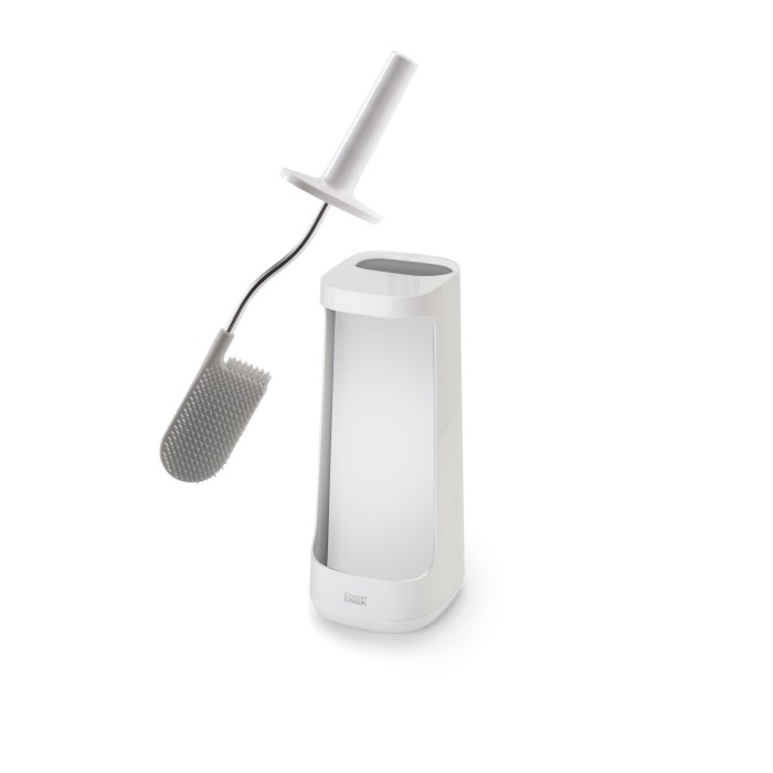 Szczotka do toalety z pojemnikiem na detergent (biała) Flex Plus Joseph Joseph