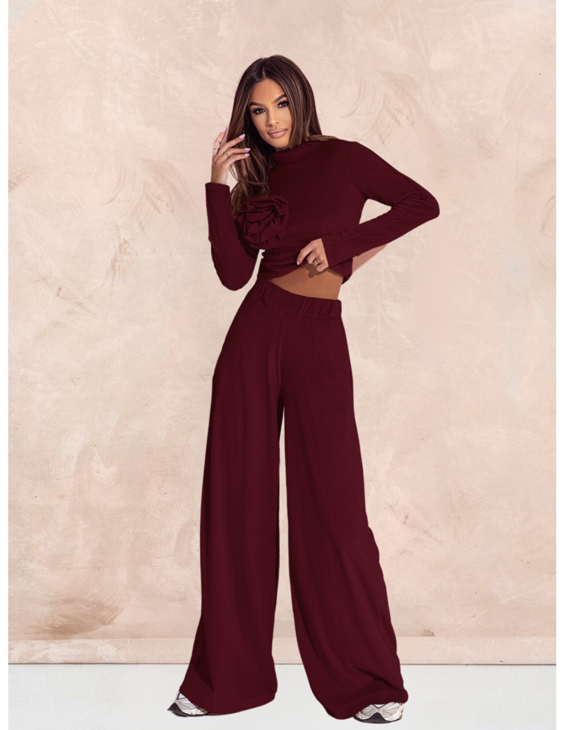 Welurowy dres spodnie + bluza ROSE