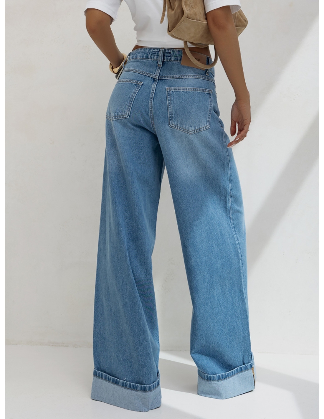 Szerokie spodnie jeans DYLAN