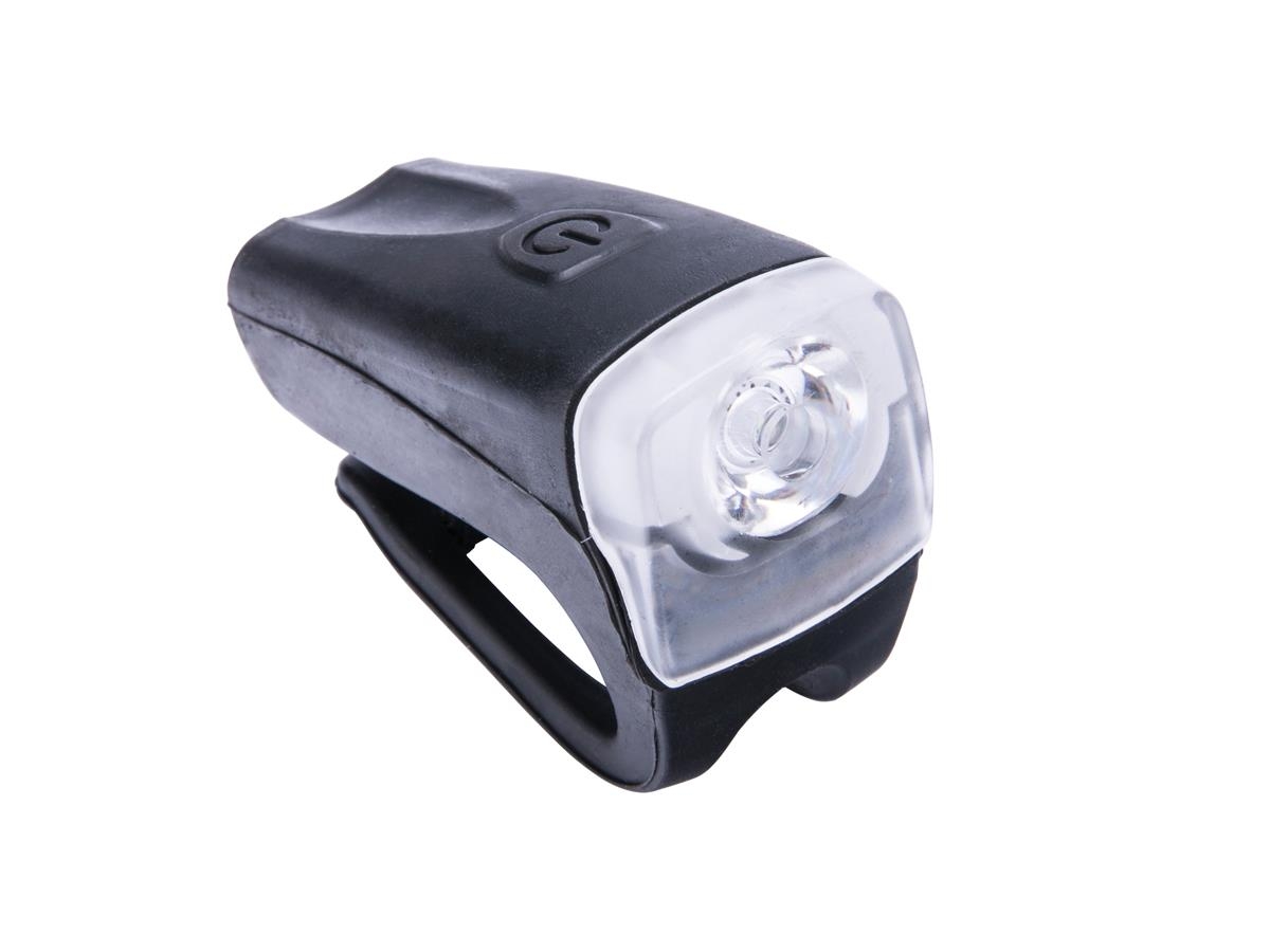 Lampa przednia bateryjna 1-LED 3-Watt  JY-378FC czarna blister ROMET