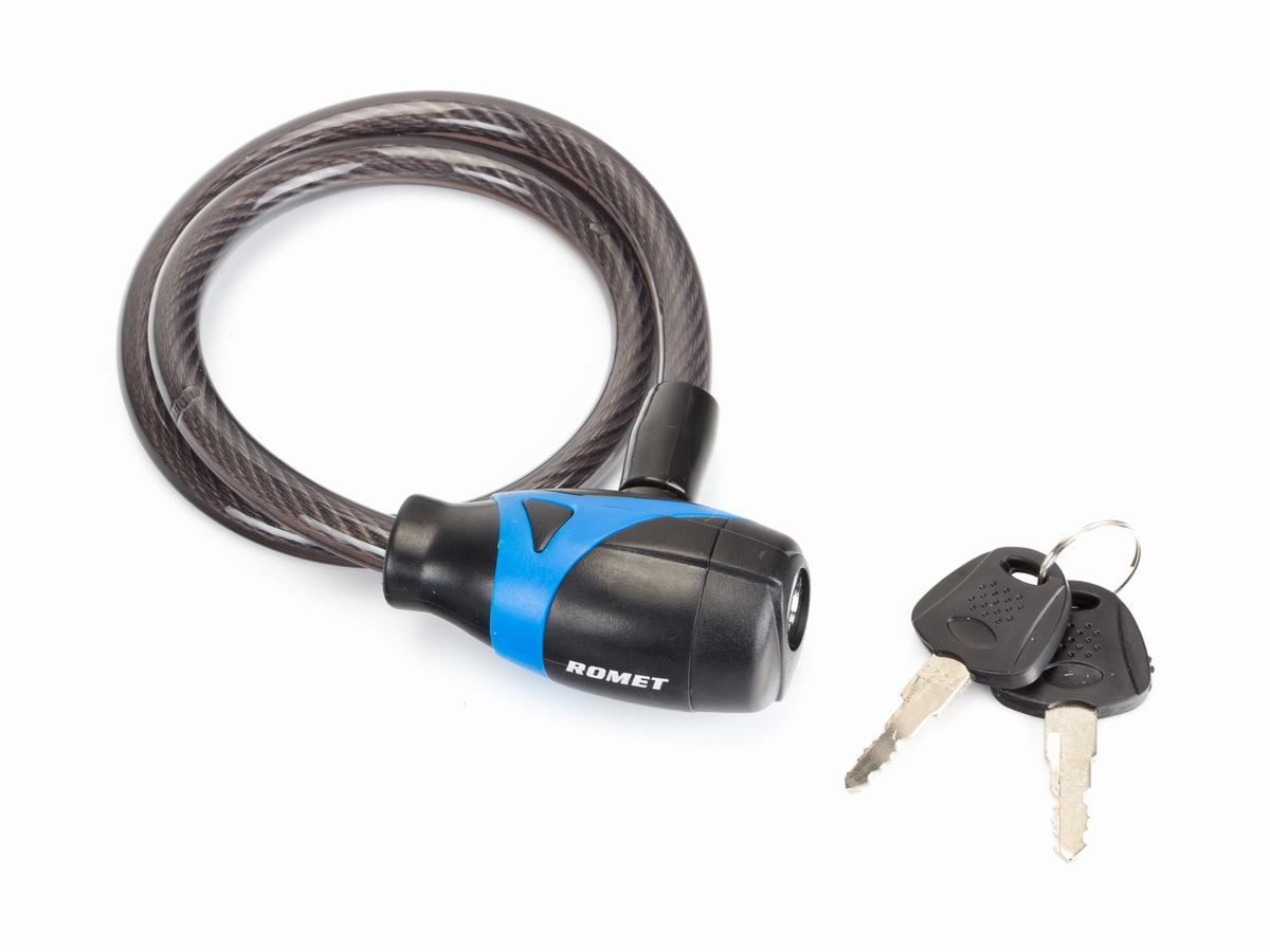 Zamknięcie spiralne 84355 10 x65 cm KLUCZ ROMETczarno-niebieskie et logo ROMET