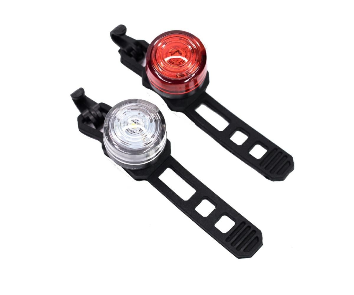 Zestaw lampek rowerowych przód/tył Falcon Eye Wheels - rower miejski