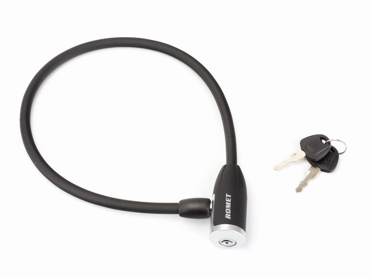 Zamknięcie spiralne 84356 10 x65 cm KLUCZ ROMETczarne et logo ROMET
