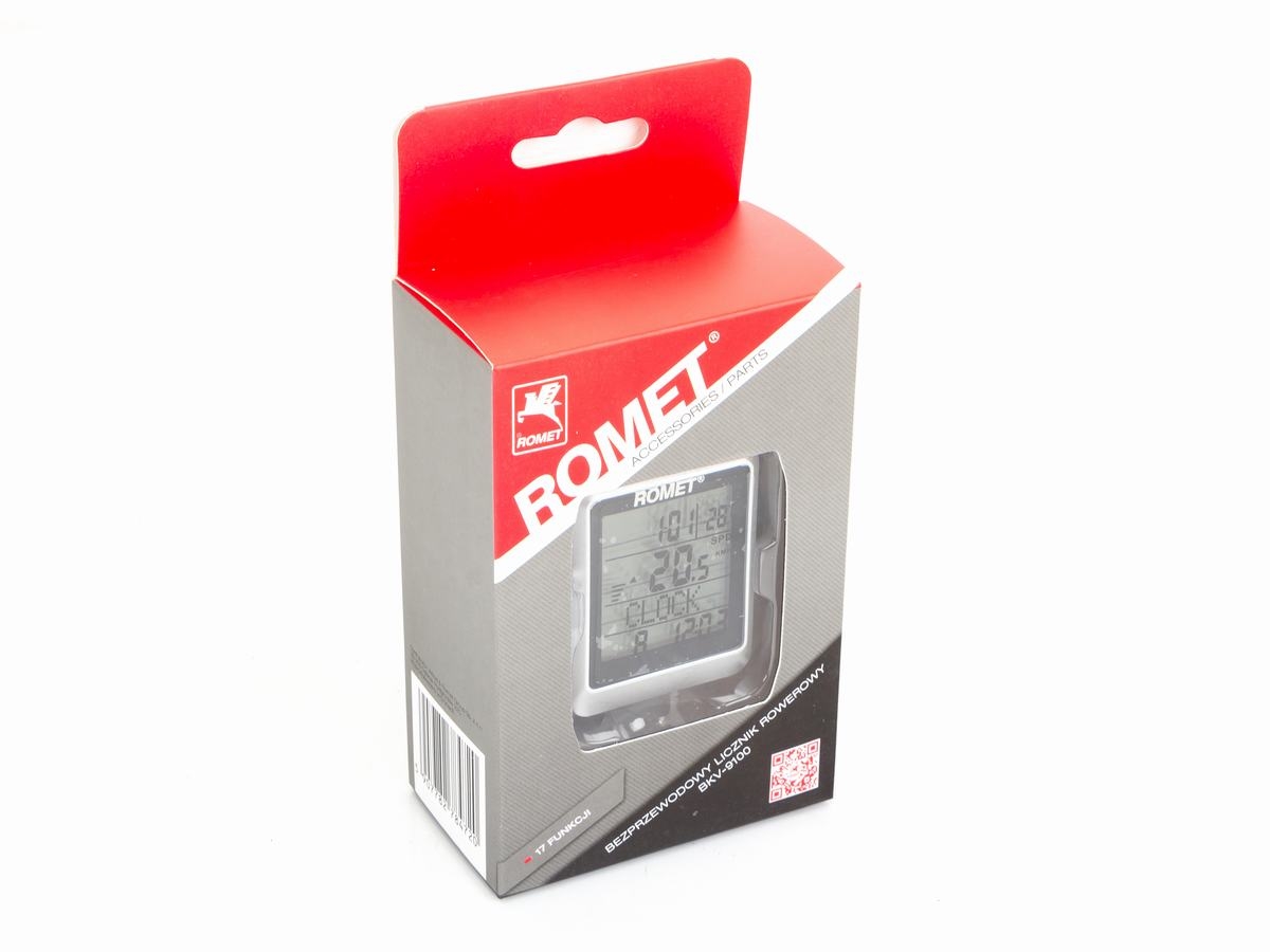 Licznik rowerowy bezprzewodowy BKV 9100 czarny et/logo ROMET