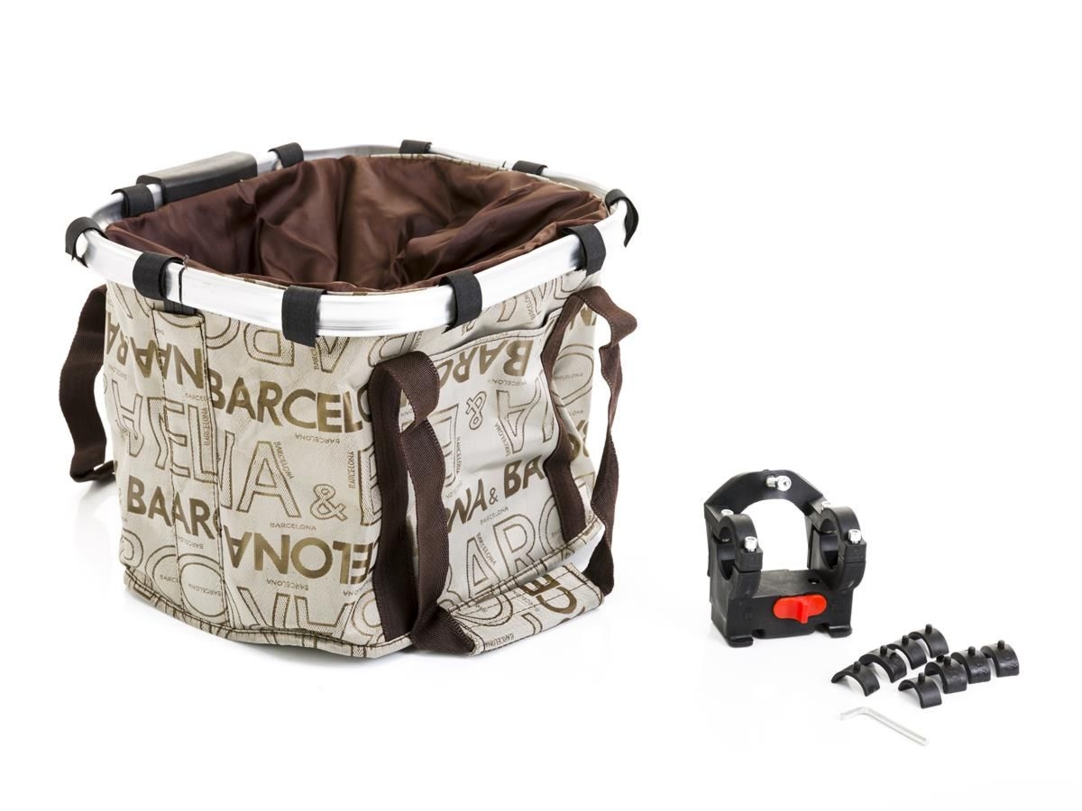 Koszyk na kierownicę z materiału HB-143/KLIP/ 330X270X260 mm