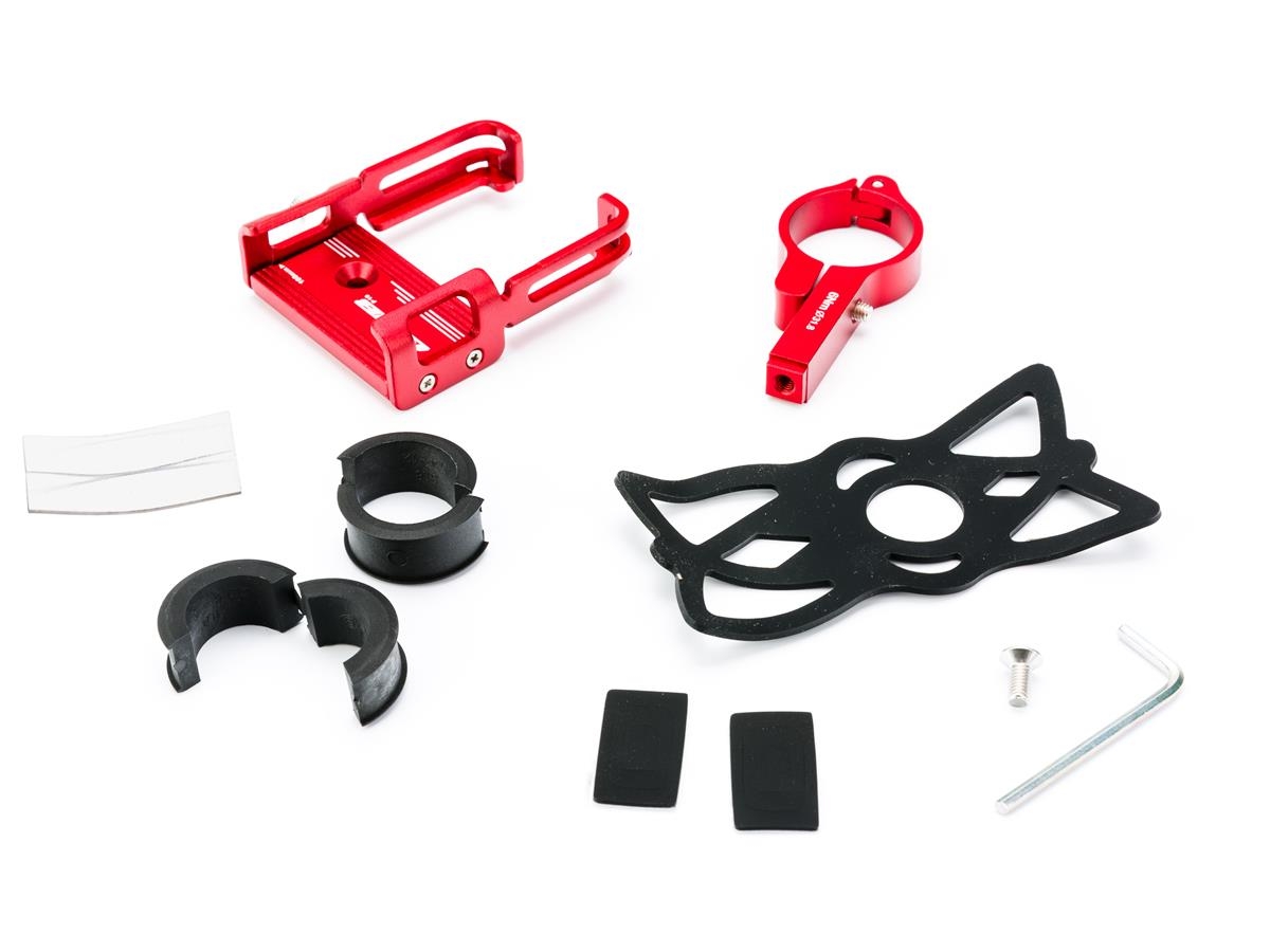 Uchwyt na telefon alum. mod.GUB P10 / 55-100MM  / 31,8 mm  RED