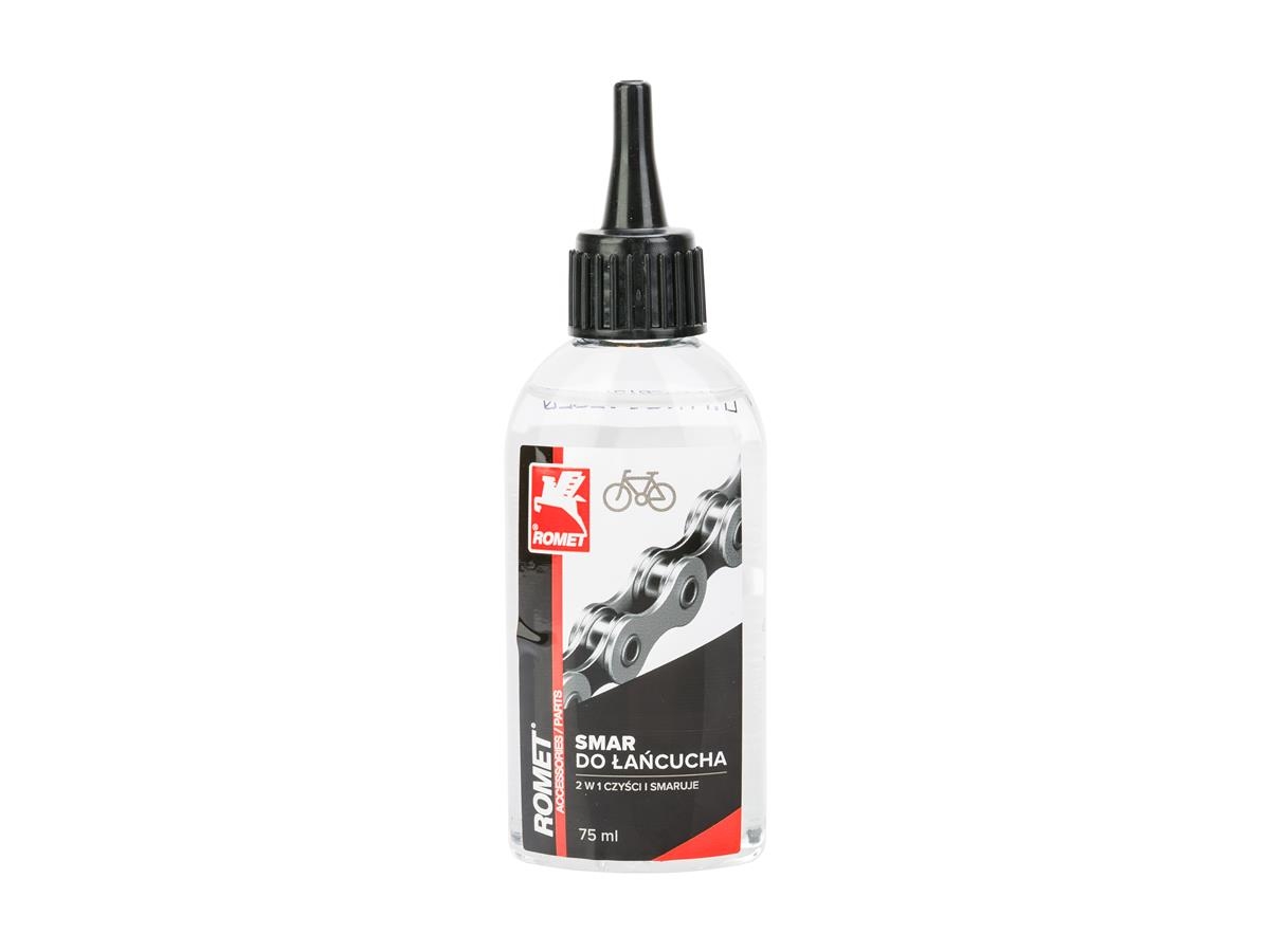 Smar do łańcucha  75 ml - zakraplacz   logo ROMET