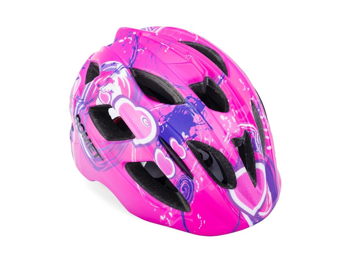 Kask rowerowy dziecięcy ROMET model 509 różowy mat L (56-58)