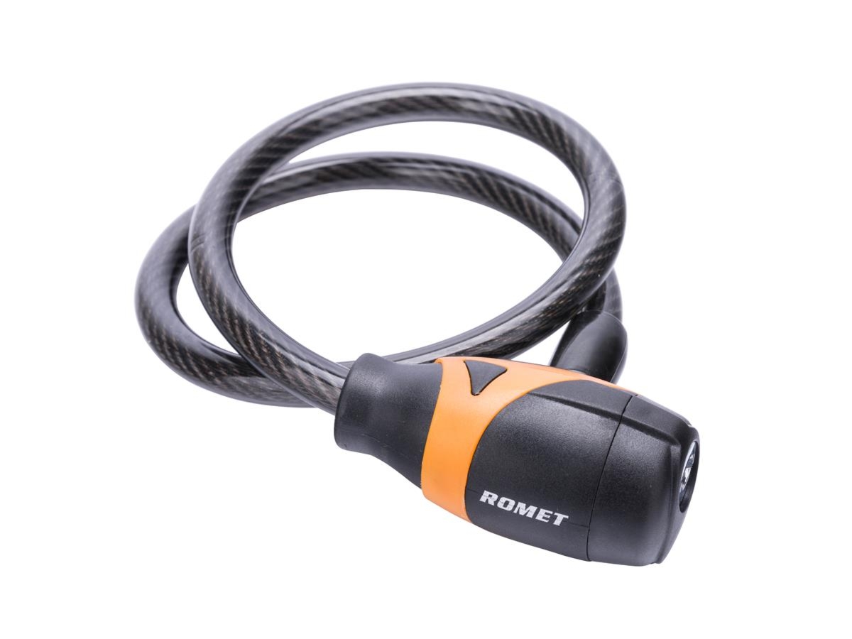 Zamknięcie spiralne 84355 10 x65 cm KLUCZ ROMETczarno-pomarańcz. et logo ROMET