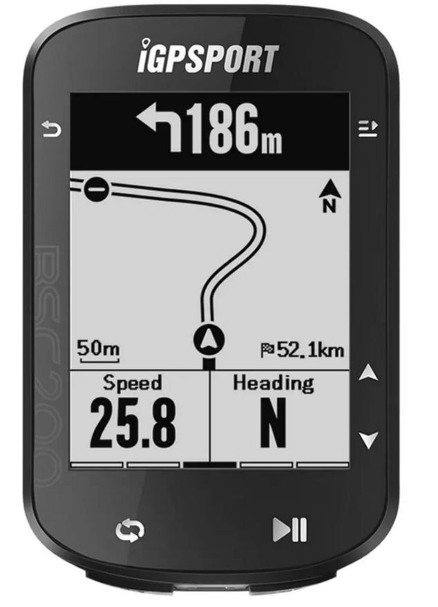 Nawigacja rowerowa IGPSPORT BSC200 czarny / Łączność: Ant+ Bluetooth / 2,5