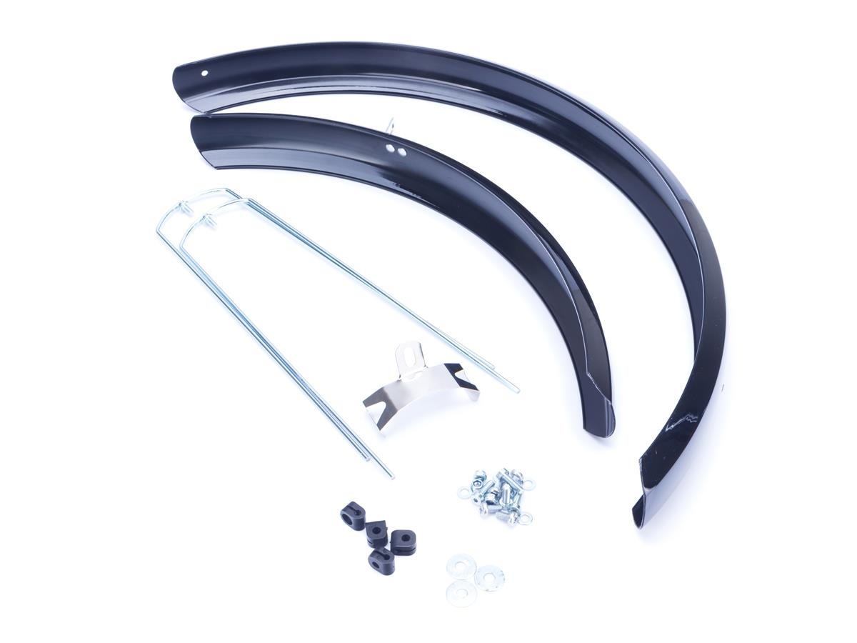 Błotnik 20 MR 20/53  p+t  plastikowy czarny L=500/800 + wsporniki