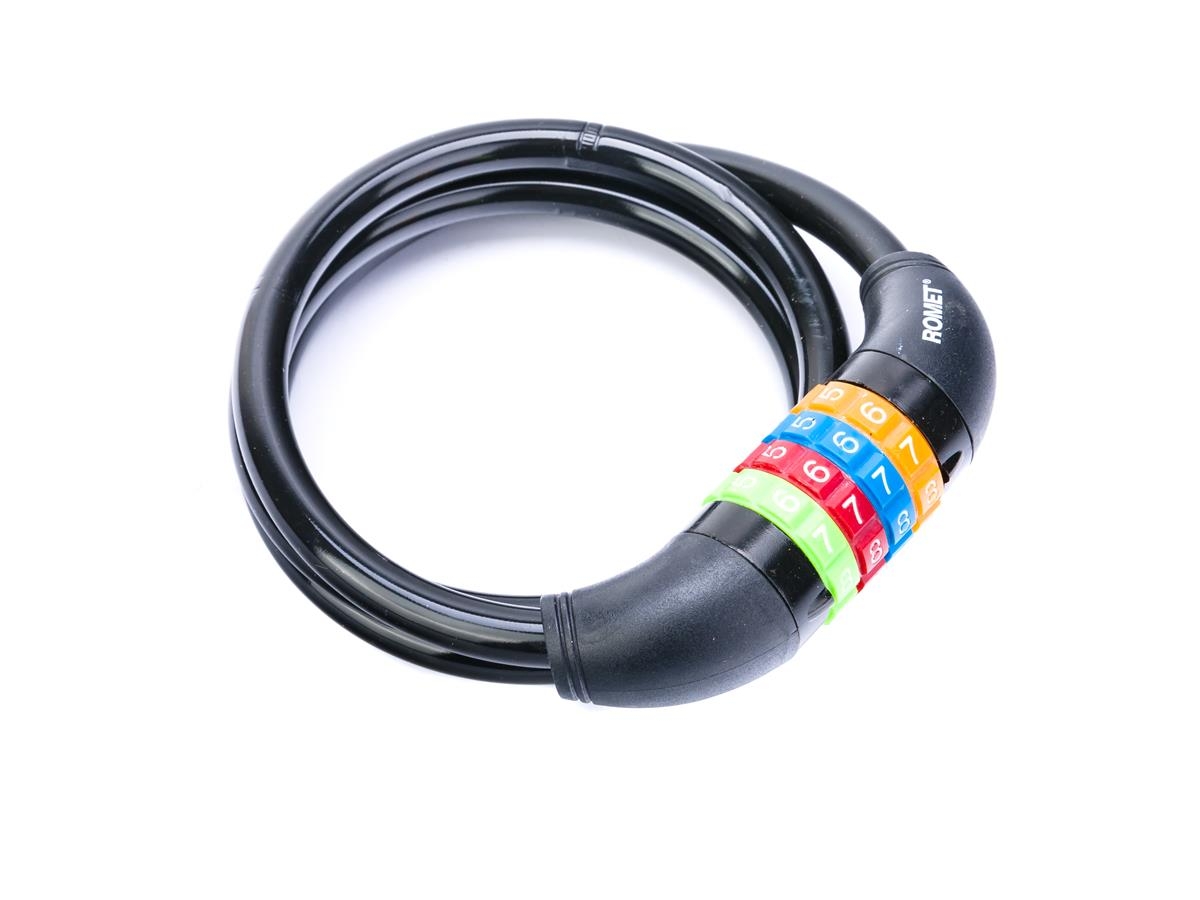 Zamknięcie na szyfr SL602 10x1000 /spirala/czarny et/logo ROMET
