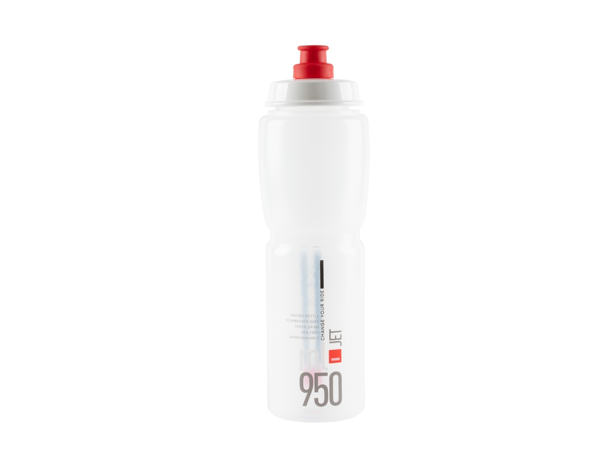 Bidon 0,95 l. Elite Jet Clear Czerwony