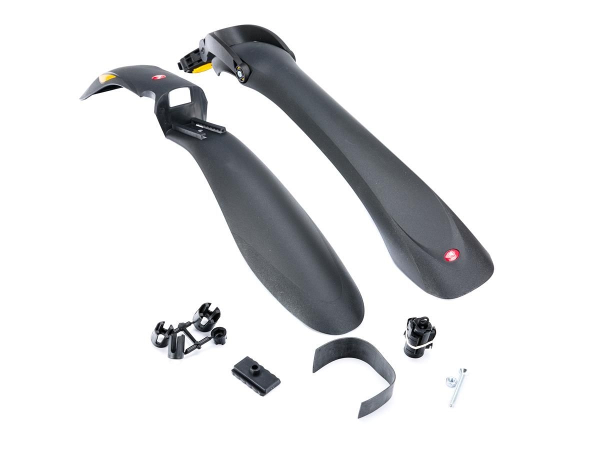 Błotnik 24/29 MTB plast. HAMMER-3 PRO SDE czarny, żółty zaczep