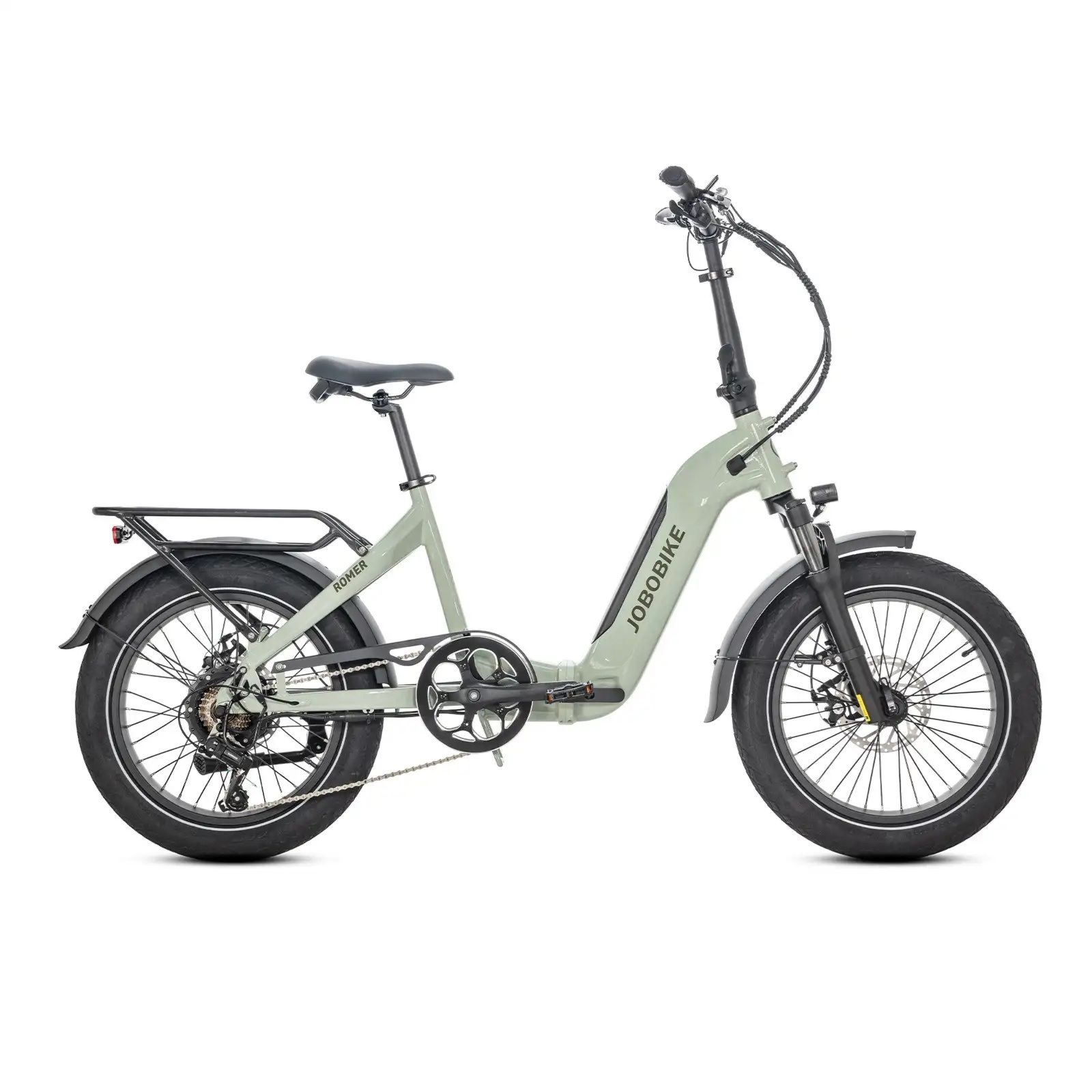 Rower elektryczny JOBOBIKE ROMER 15ah Mint Cream - rower miejski