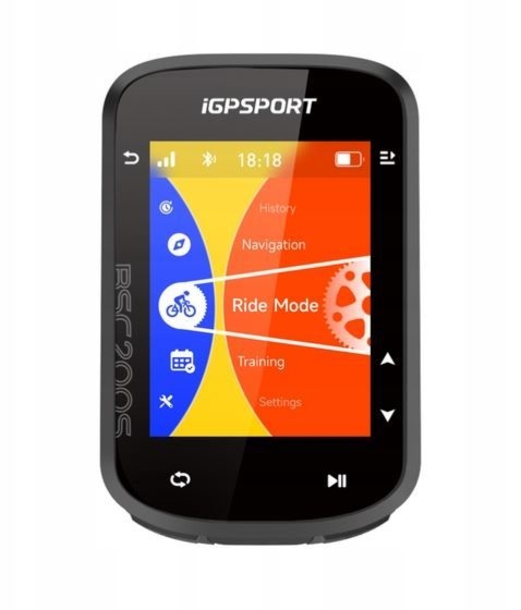 Nawigacja rowerowa IGPSPORT BSC200S czarny / Łączność: Ant+ Bluetooth Low Energy
