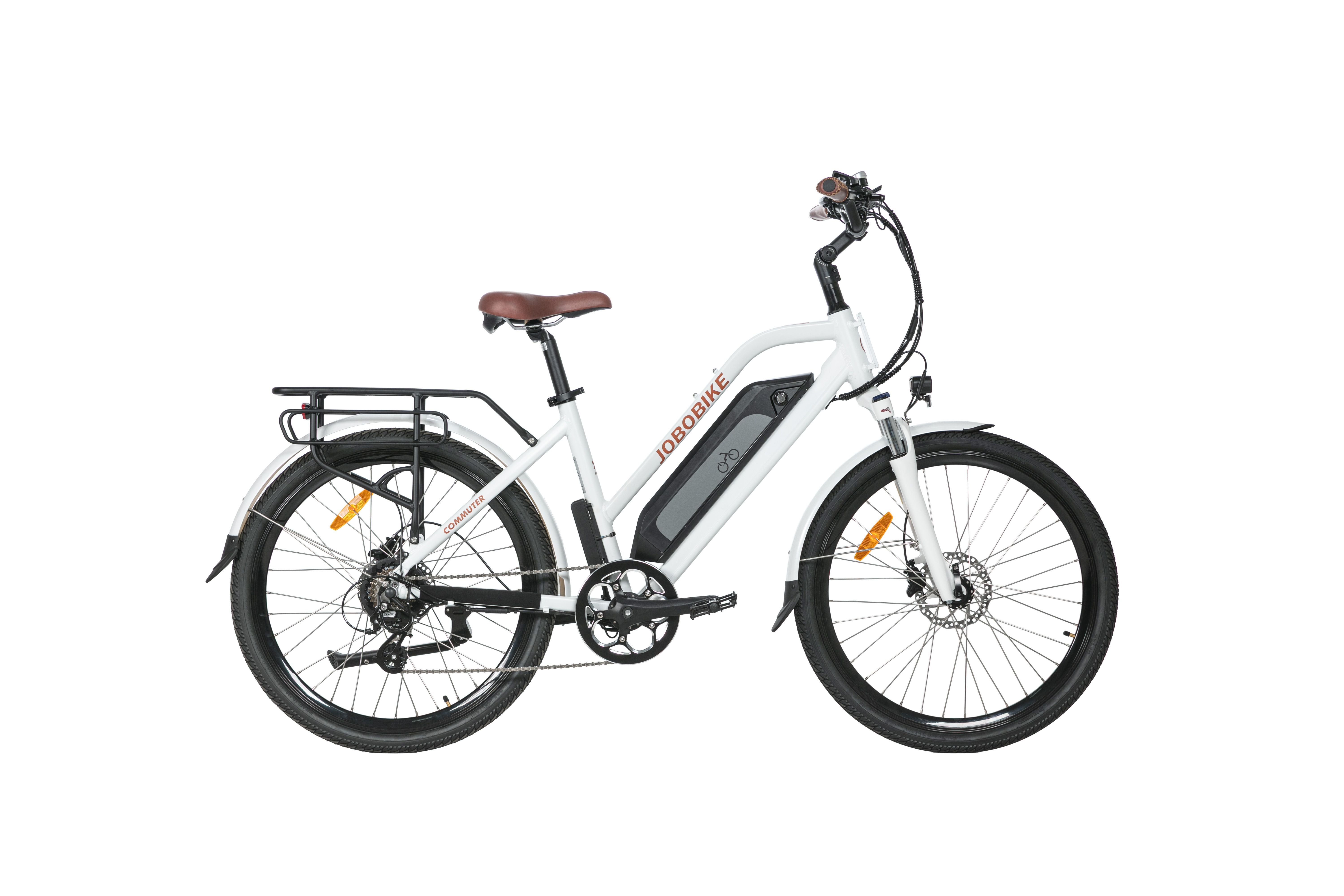 Rower elektryczny JOBOBIKE COMMUTER F46 + bagażnik - rower miejski