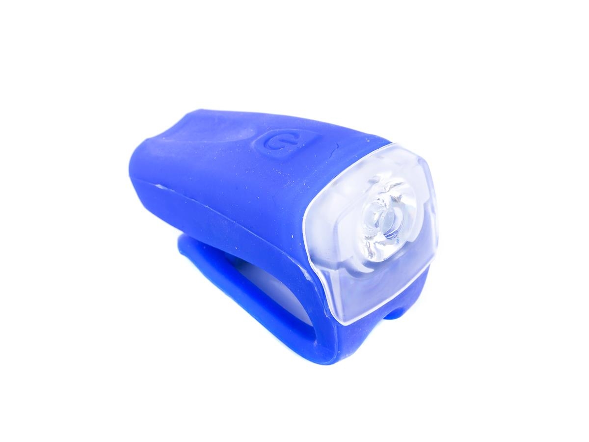 Lampa przednia bateryjna 1-LED 3-Watt  JY-378FC niebieska, blister ROMET