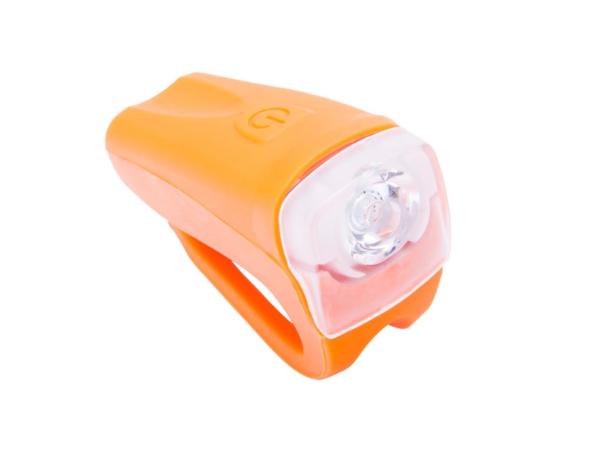 Lampa przednia bateryjna 1-LED 3-Watt  JY-378FC pomarańczowa blister ROMET