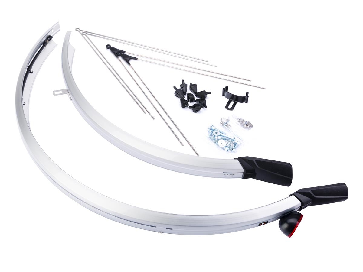Błotnik 28 MTB p+t pl.SKS  45 mm czarny + wsporniki metalowe +odblask - rower MTB
