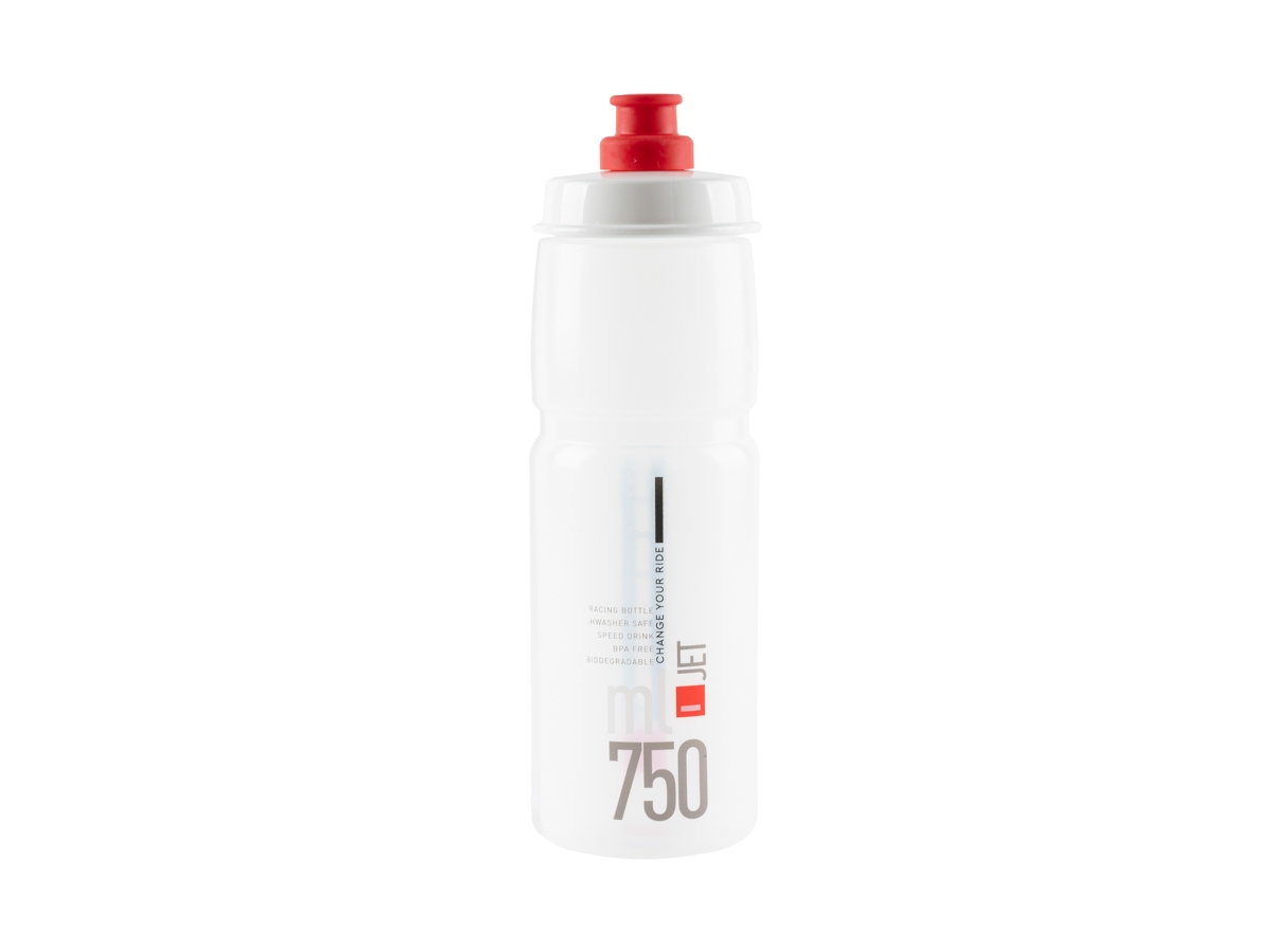 Bidon 0,75 l. Elite Jet Clear Czerwony