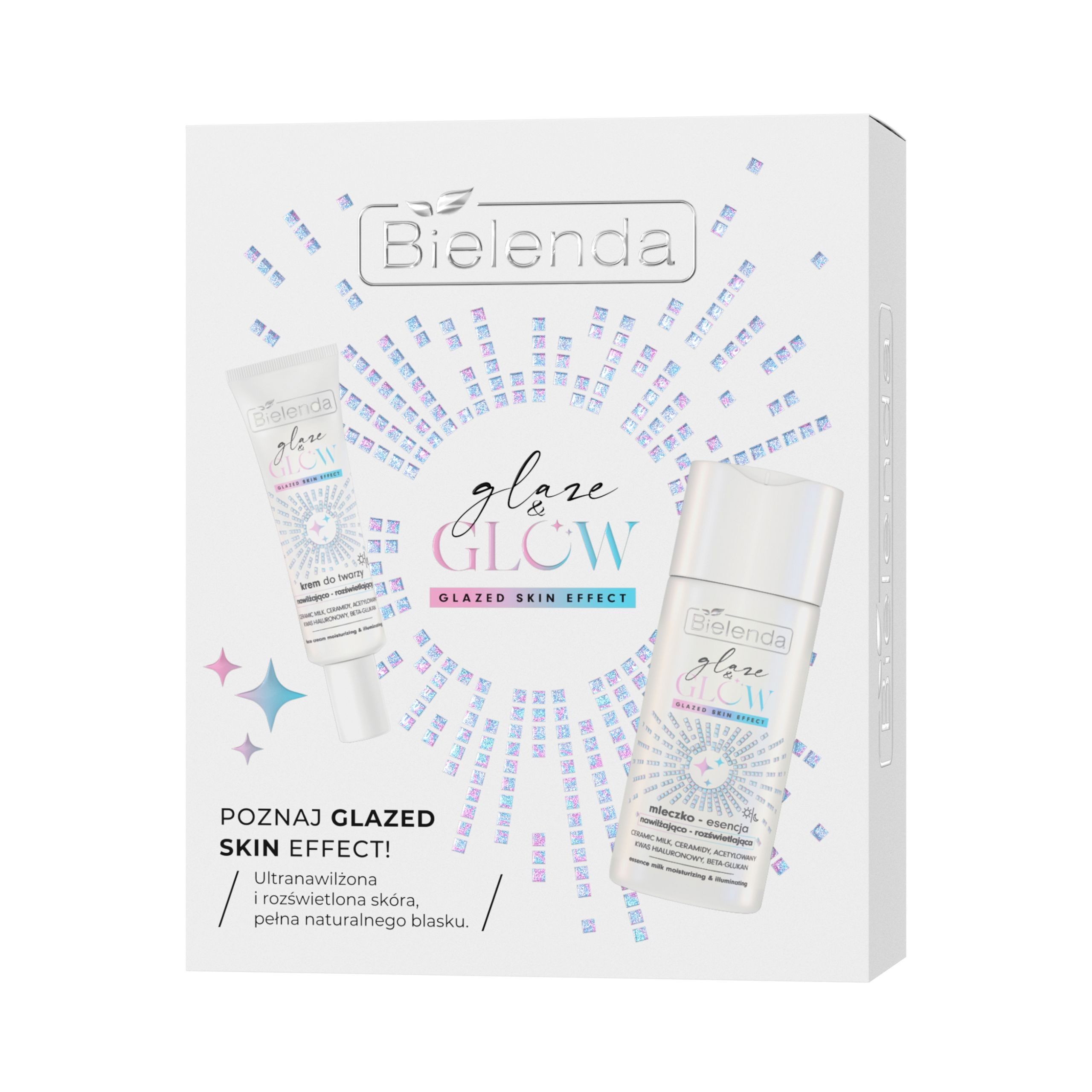 Bielenda Zestaw Bielenda Glaze & Glow glazed skin effect