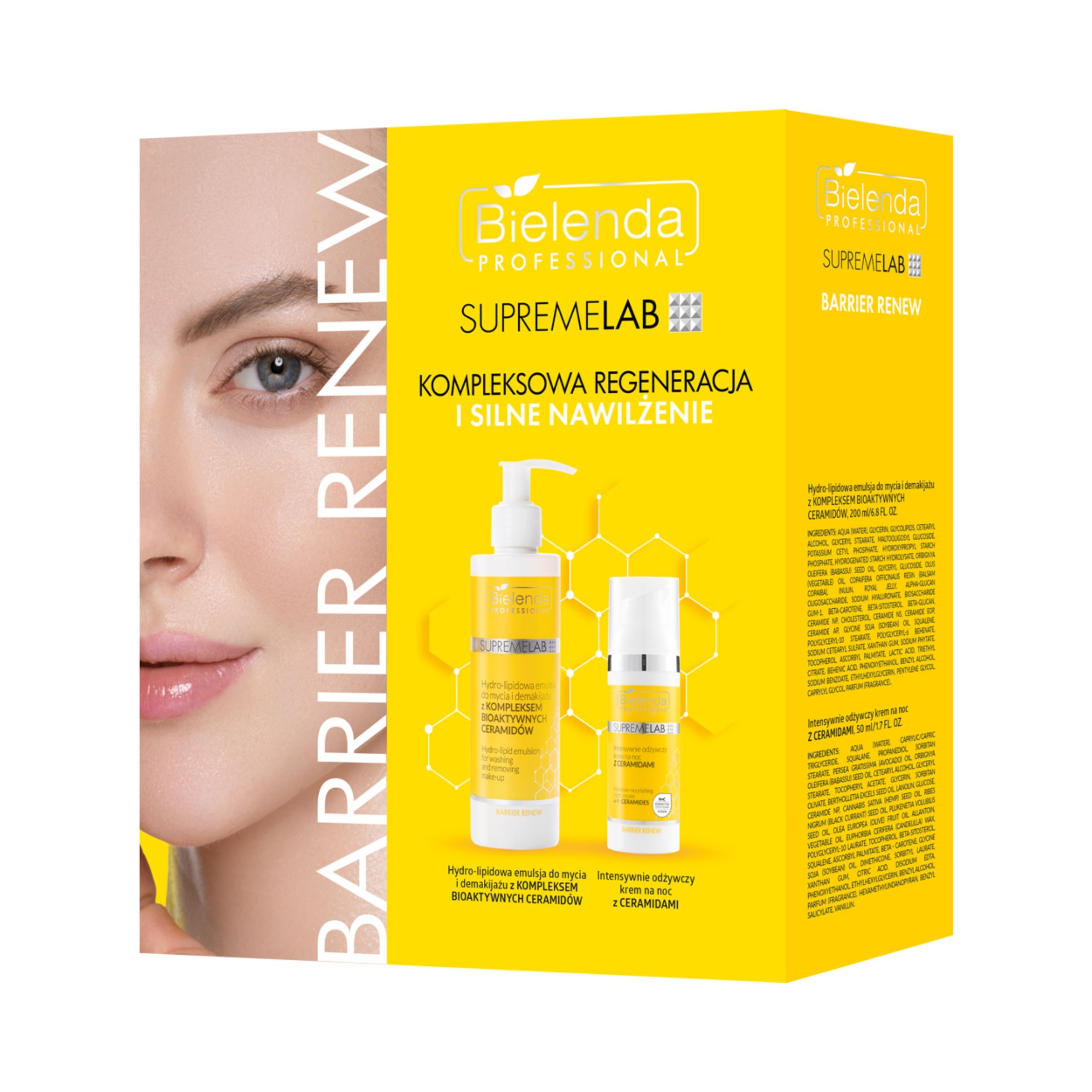 Supremelab Zestaw Supremelab Barrier Renew krem na noc + emulsja do mycia