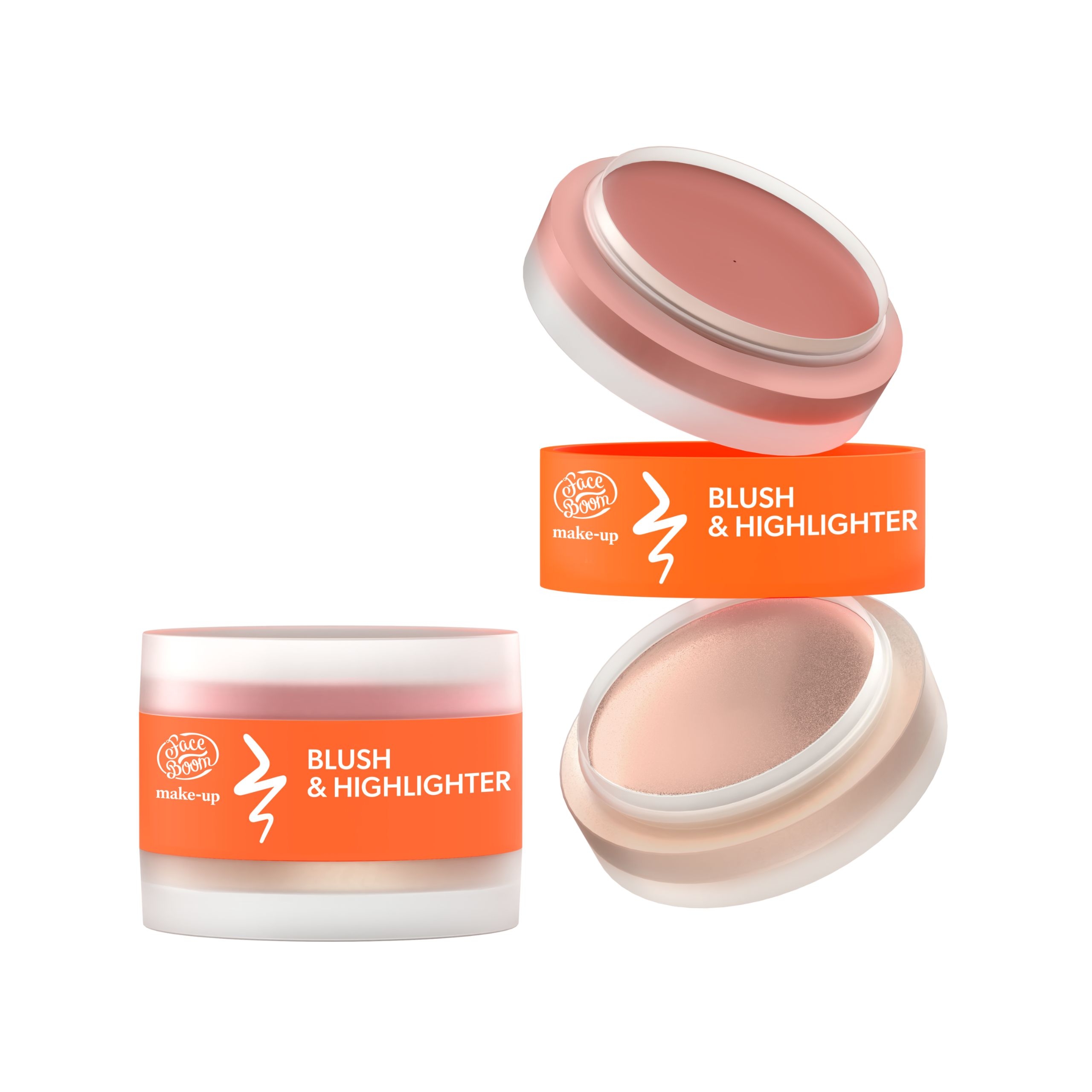 FaceBoom Duo blush & highlighter, 01 Peach