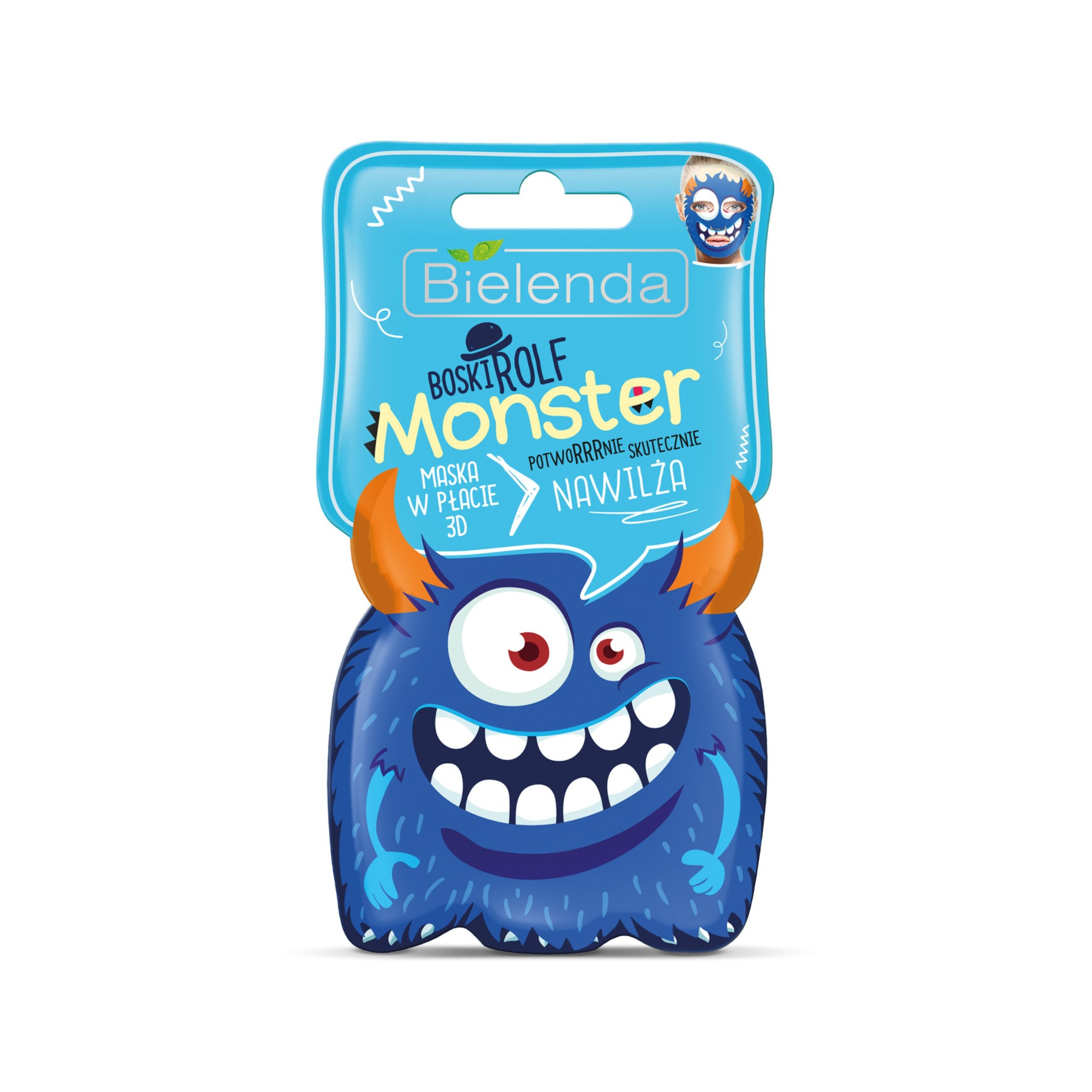 Bielenda MONSTER maska w płacie 3D - Boski Rolf - nawilża 1 szt