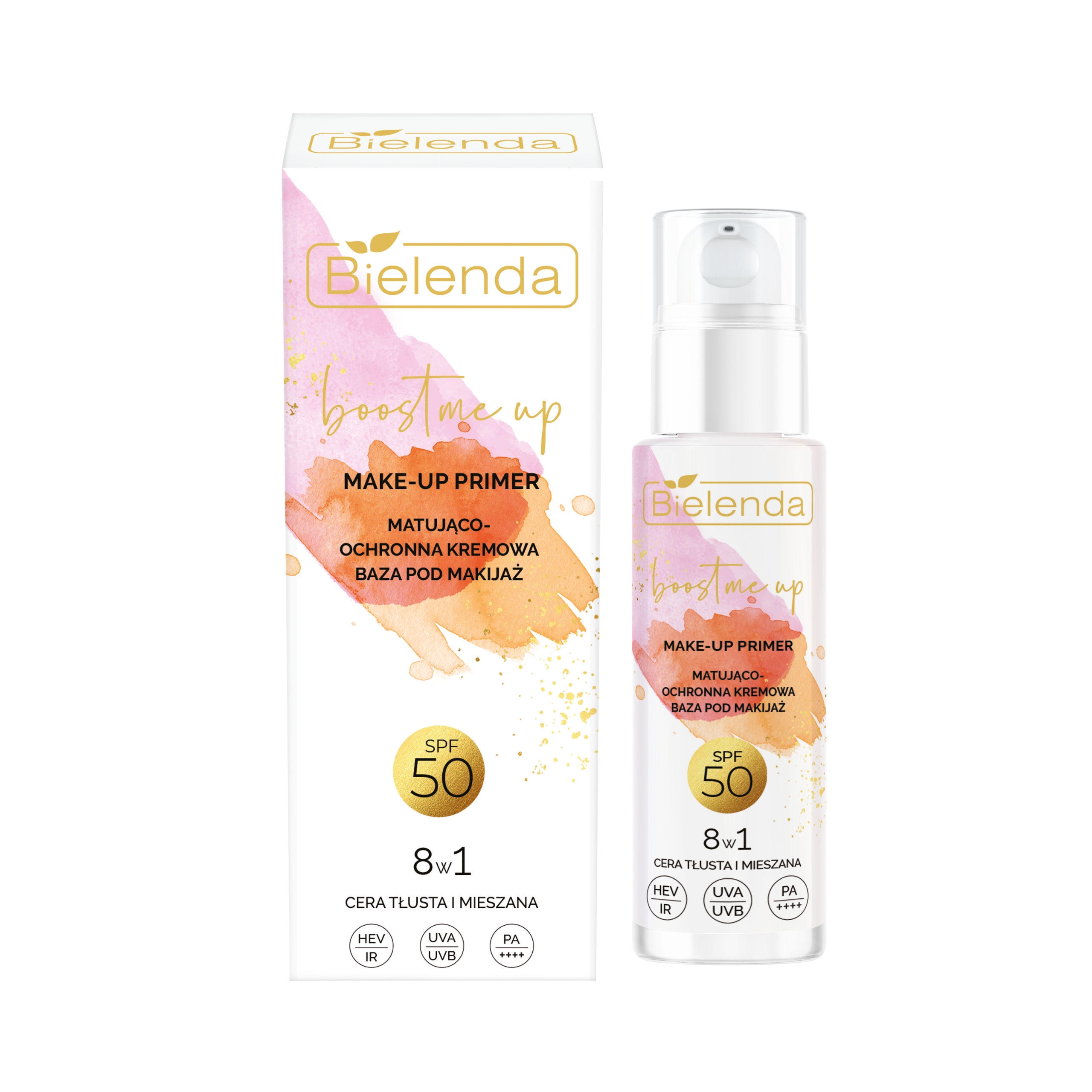 Bielenda Matująco - ochronna kremowa baza pod makijaż 8w1 SPF50