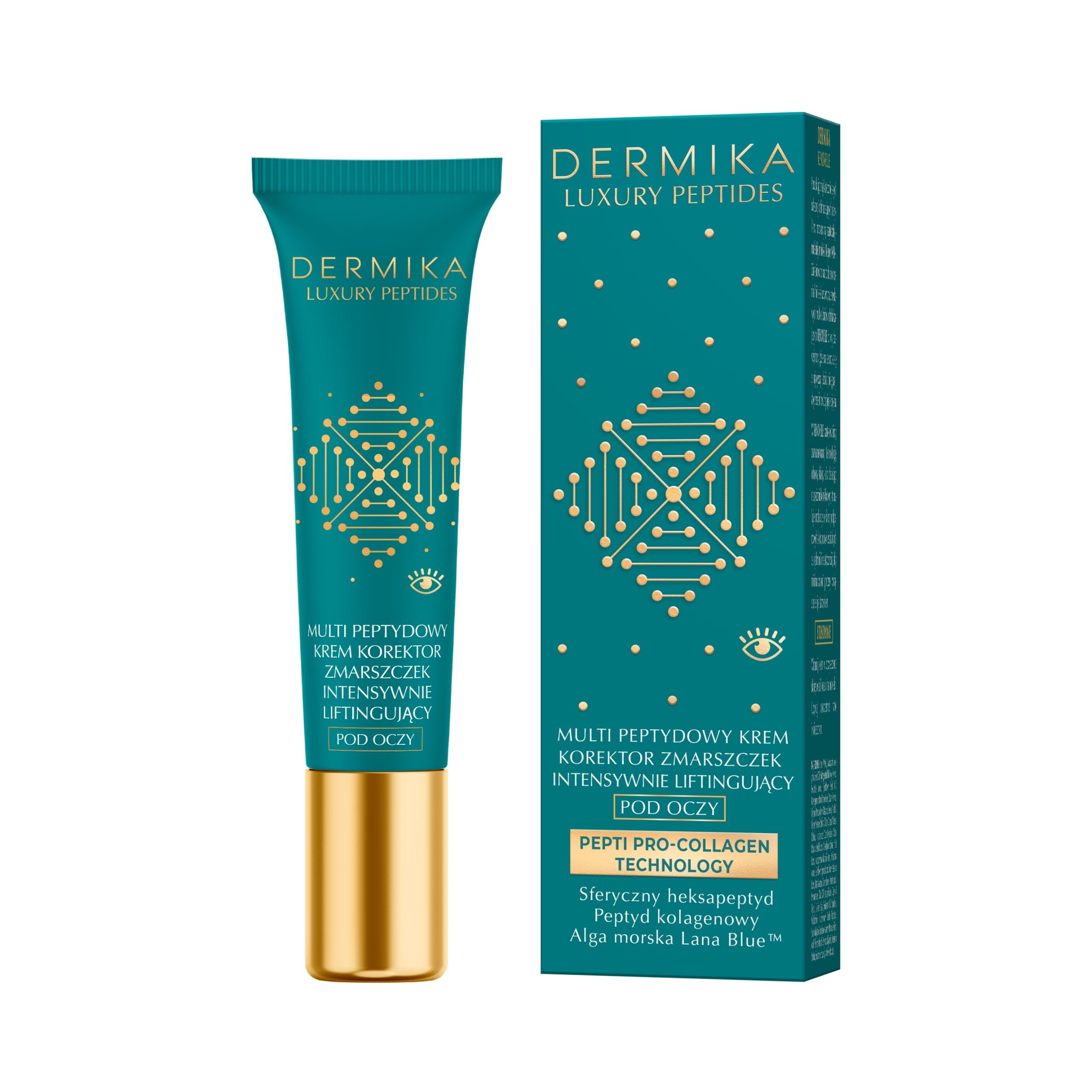 Dermika Multi Peptydowe serum - korektor zmarszczek odmładzający wygląd skóry, na dzień i na noc