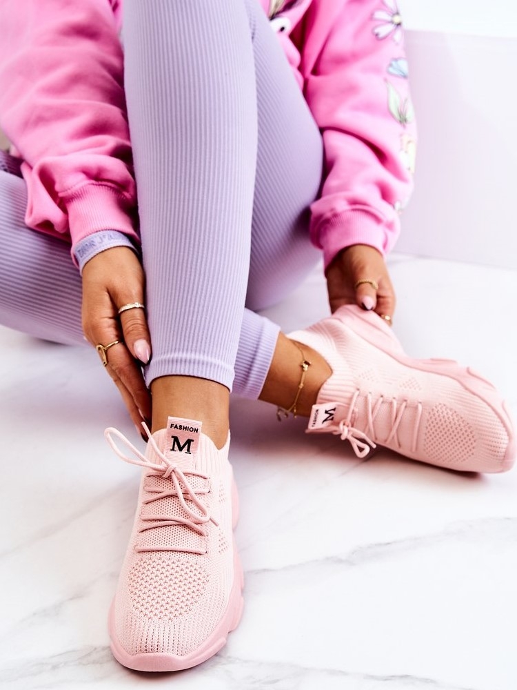 Buty sportowe skarpetkowe FRESTO Różowe NB527P