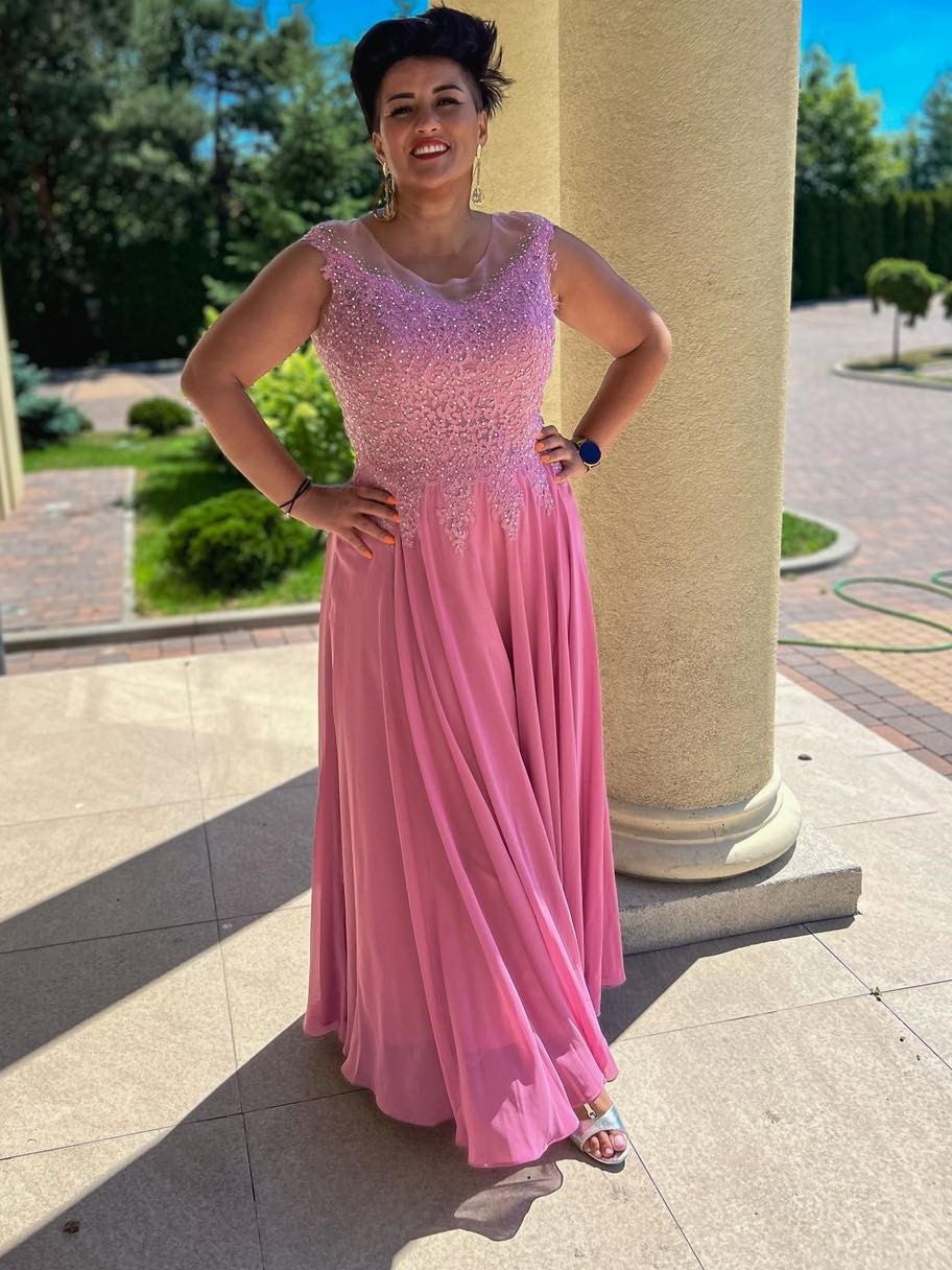 Sukienka Aida Wrzos Plus Size