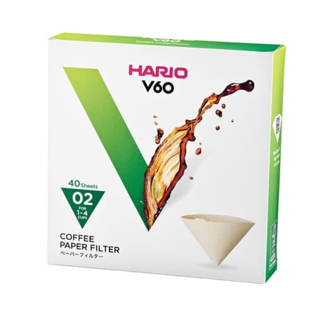 Filtry HARIO V60-02 Misarashi, brązowe, kartonik, 40 szt