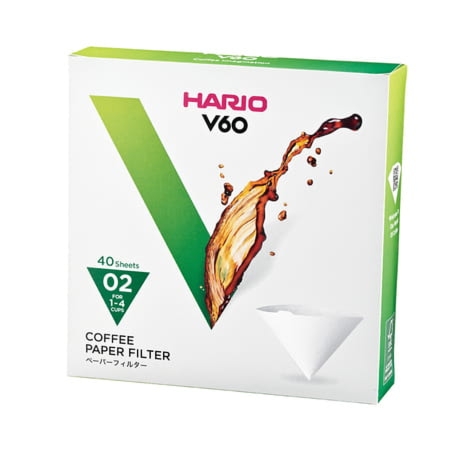 Filtry HARIO V60-02 białe, kartonik, 40 szt.