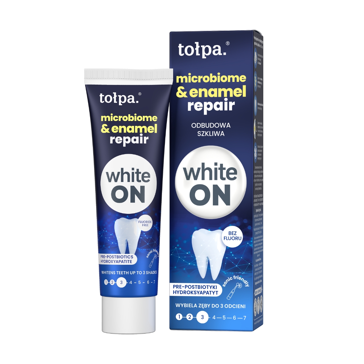 Tołpa. Microbiome & enamel repair pasta do zębów, 75 ml