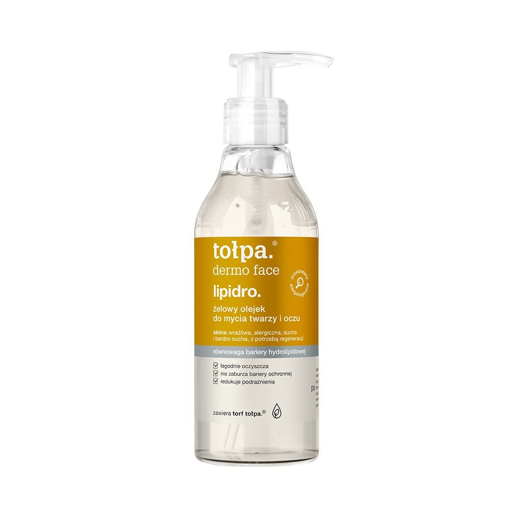 Tołpa. Lipidro. żelowy olejek do mycia twarzy i oczu, 195 ml