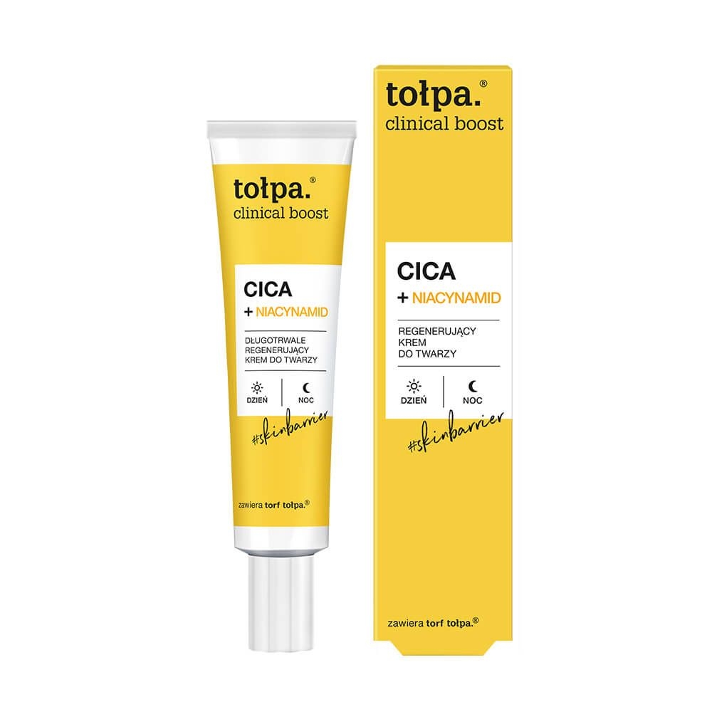 Tołpa. Cica + niacynamid długotrwale regenerujący krem do twarzy, 40 ml