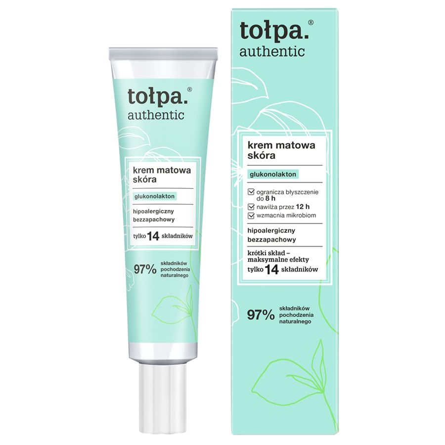 Tołpa. Authentic krem matowa skóra, 40 ml